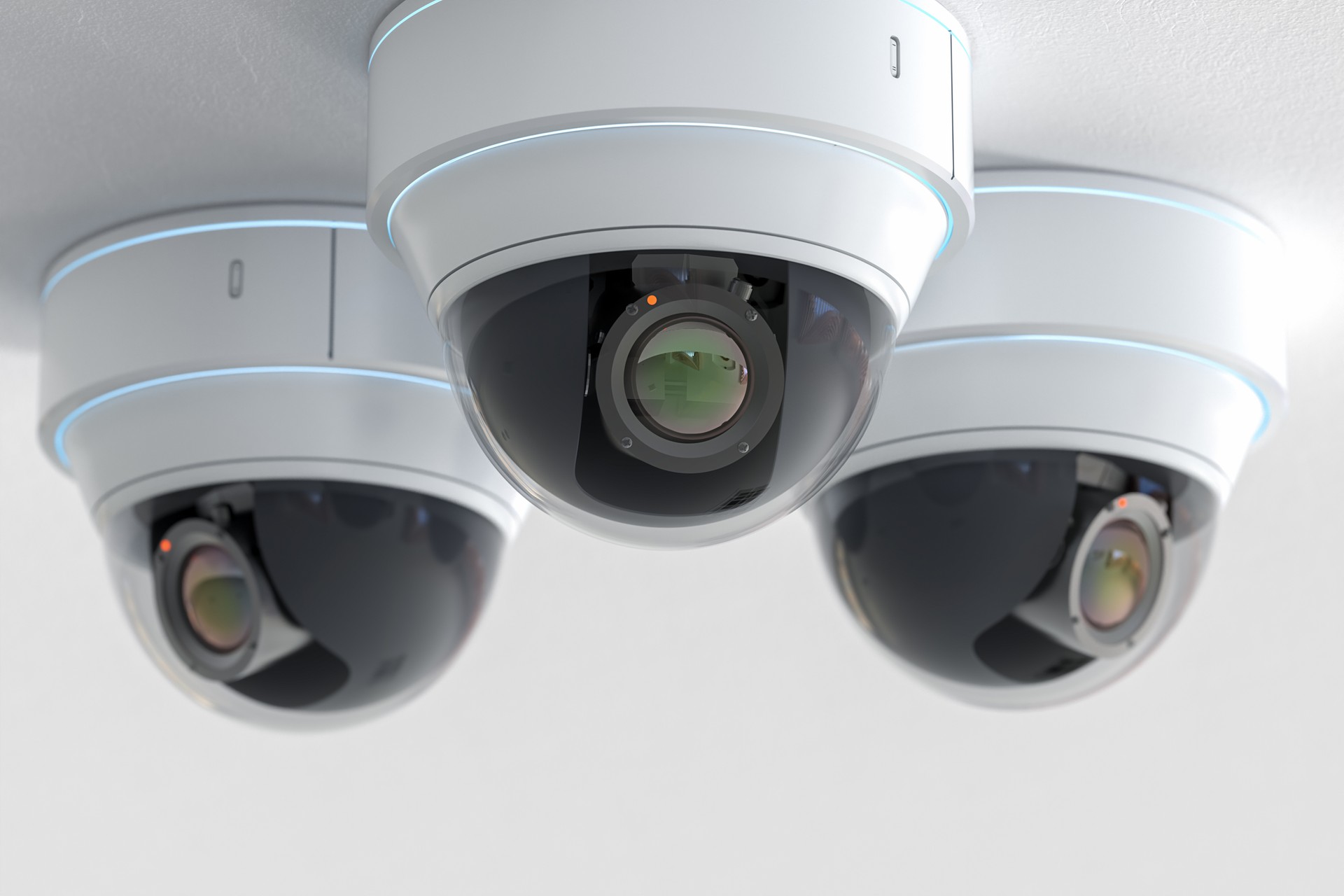 Group of security cameras or cctv cameras