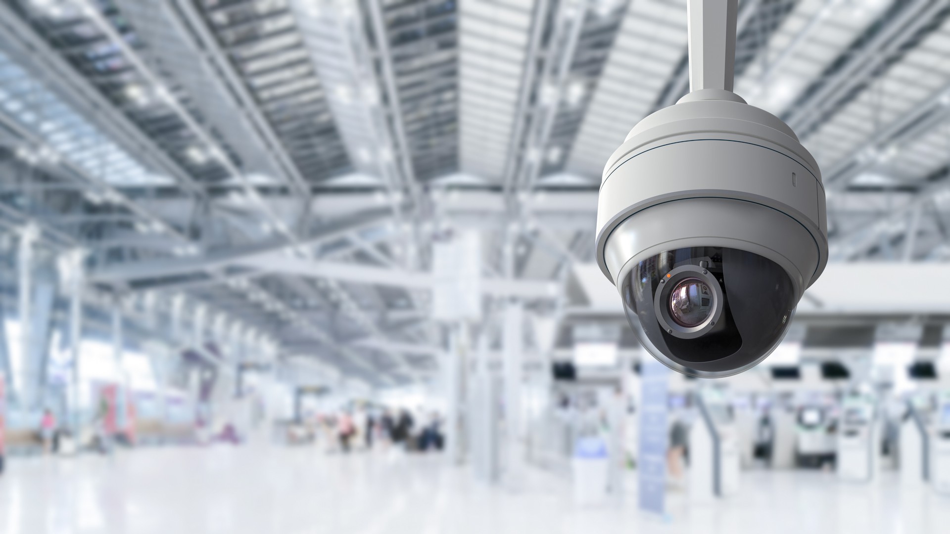 Security camera or cctv camera in airport